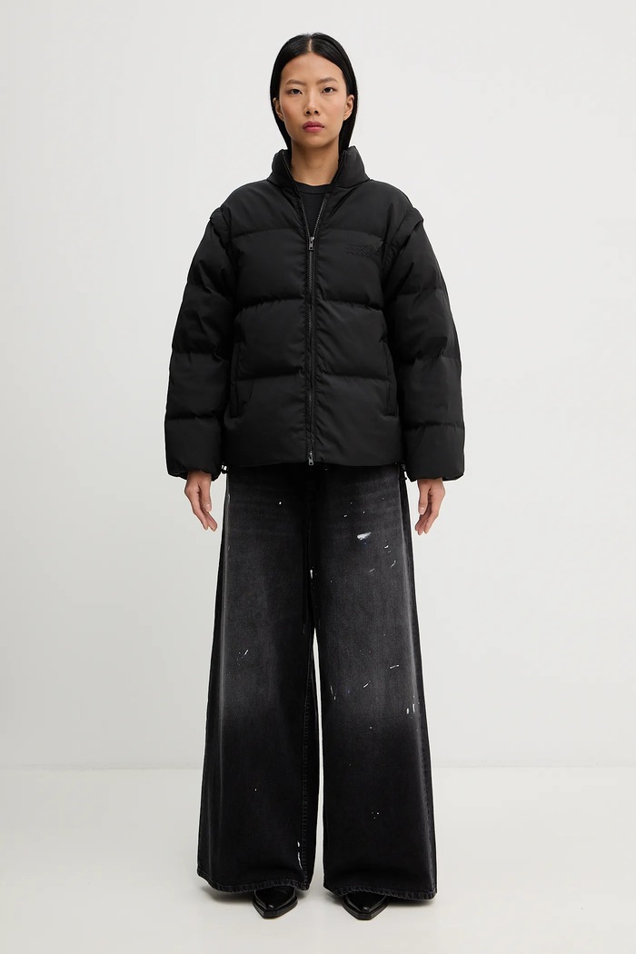 Páperová bunda MM6 Maison Margiela S62AN0159.M35609.900 čierna AW25