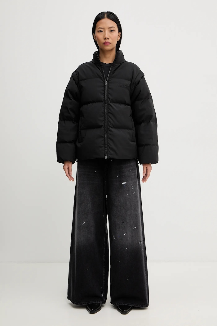 Páperová bunda MM6 Maison Margiela S62AN0159.M35609.900 čierna AW25