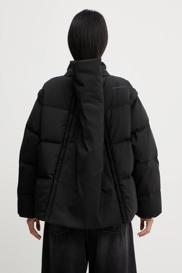 Páperová bunda MM6 Maison Margiela čierna S62AN0159.M35609.900