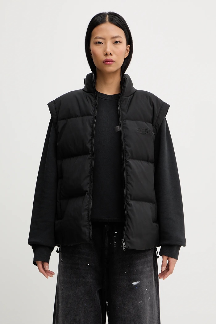 Páperová bunda MM6 Maison Margiela S62AN0159.M35609.900 čierna