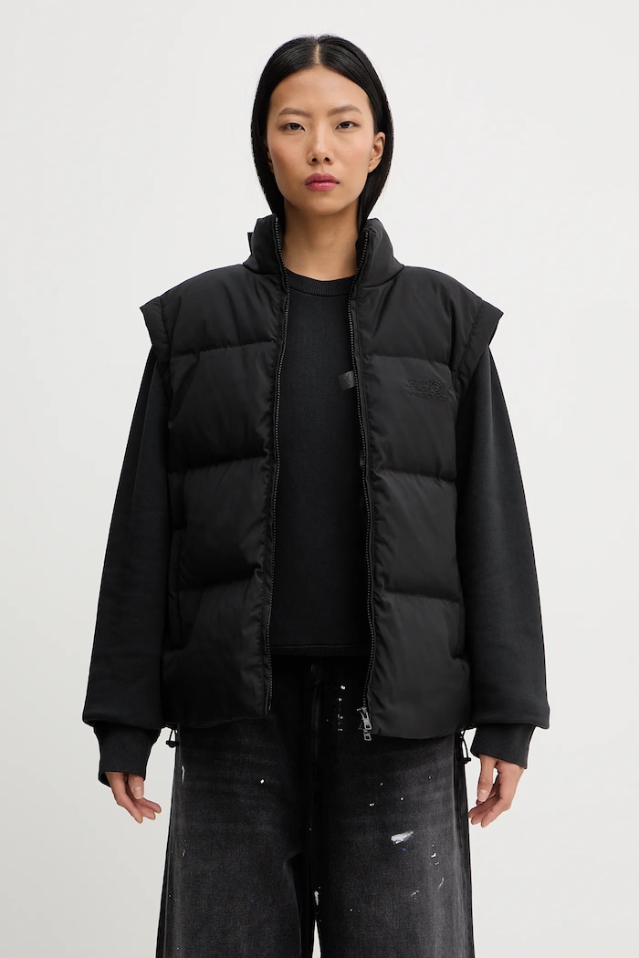 Páperová bunda MM6 Maison Margiela S62AN0159.M35609.900 čierna