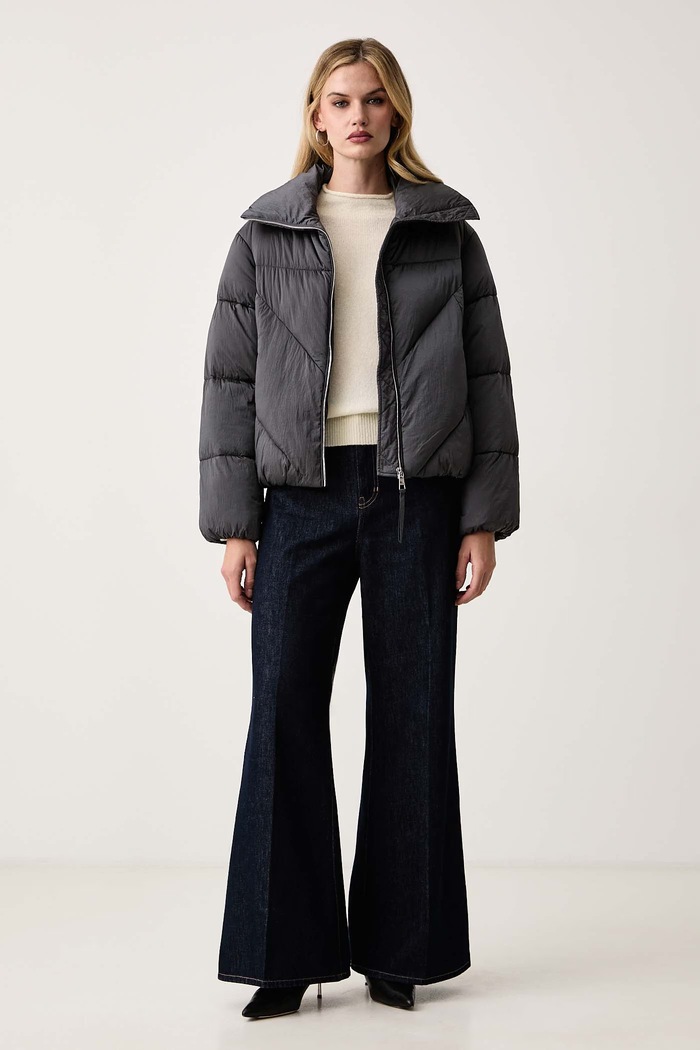 BOSS Orange Καπιτονέ μπουφάν γυναικείο C_Padilena 50548035 γκρί AW25