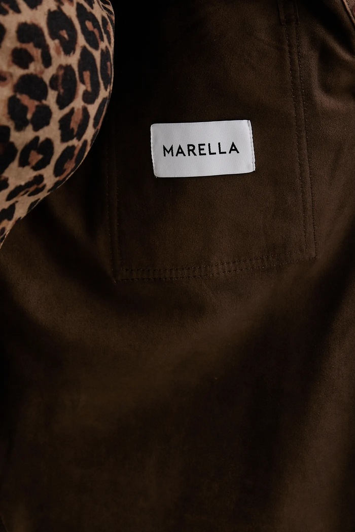 Marella camicia in pelle scamosciata 2523446041200