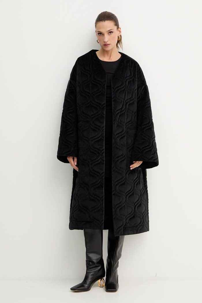 Βελούδινο σακάκι Charo Ruiz Ibiza 257311 μαύρο AW25