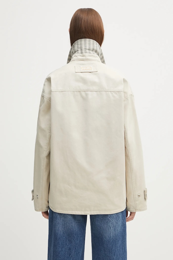 Clothing Kenzo cotton jacket Workwear FF62VE2729HA beige