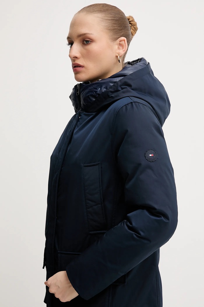Jakna Tommy Hilfiger mornarsko plava WW0WW46533