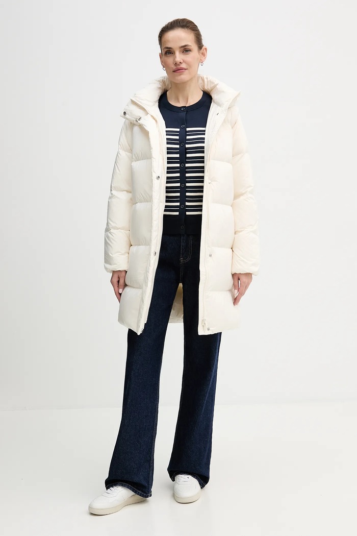 Tommy Hilfiger geacă de puf WW0WW46535 bej AW25