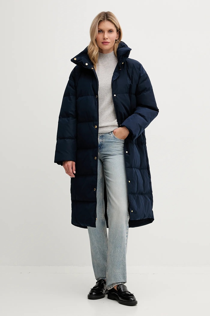 Tommy Hilfiger geacă de puf WW0WW47279 bleumarin AW25