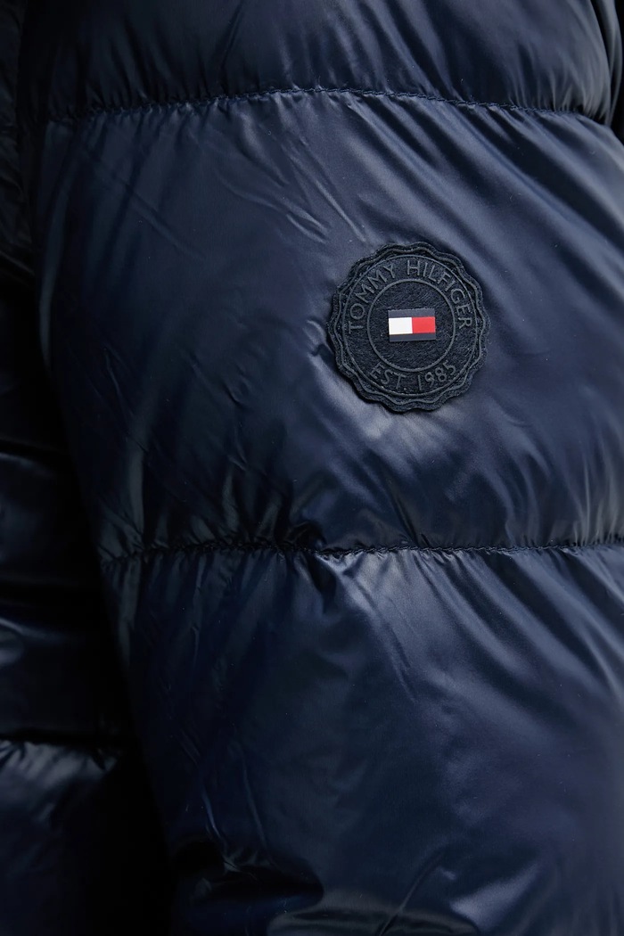 Páperová bunda Tommy Hilfiger WW0WW47355 tmavomodrá