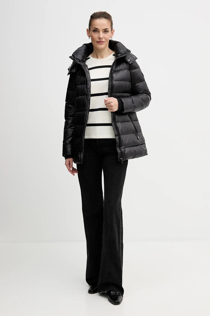 Páperová bunda Tommy Hilfiger WW0WW47355 čierna AW25