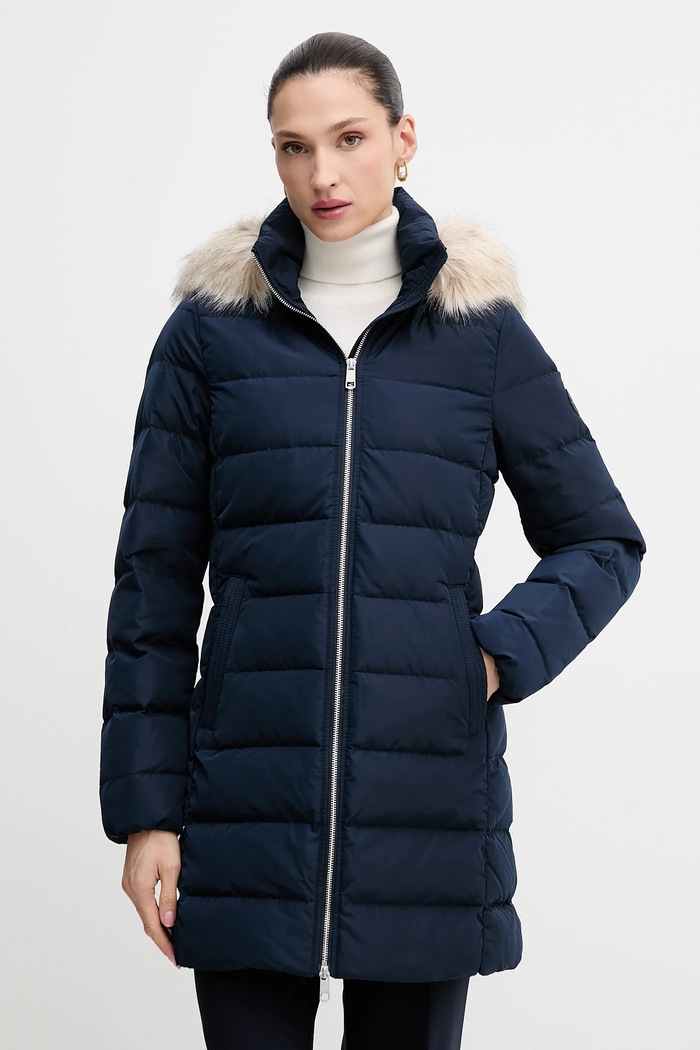 Tommy Hilfiger kurtka puchowa pozostałe granatowy WW0WW47540