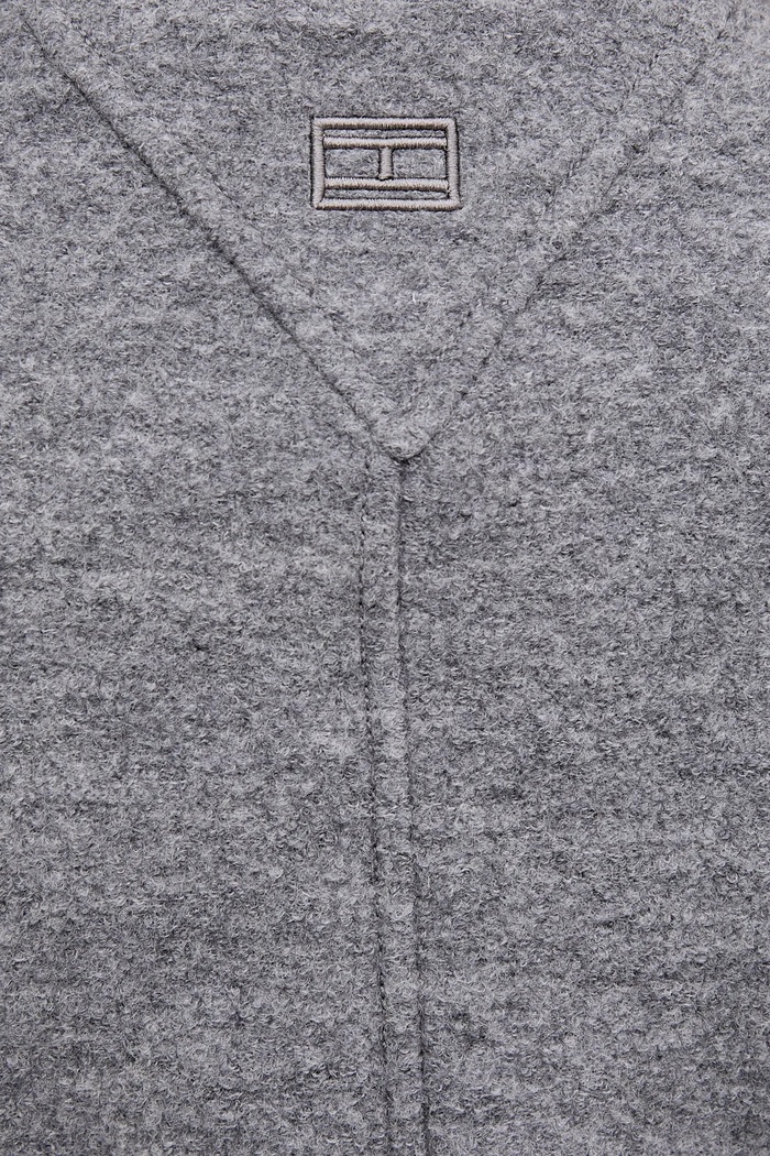Tommy Hilfiger jachetă din amestec de lână WW0WW45724 gri