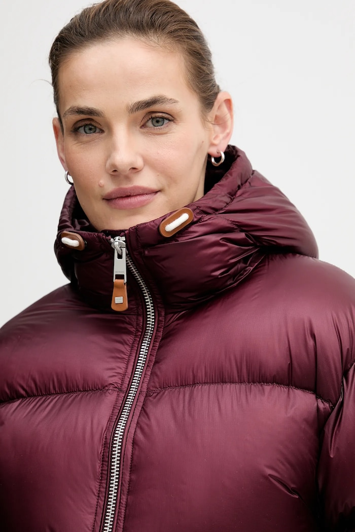 Tommy Hilfiger geacă de puf burgundia WW0WW46541