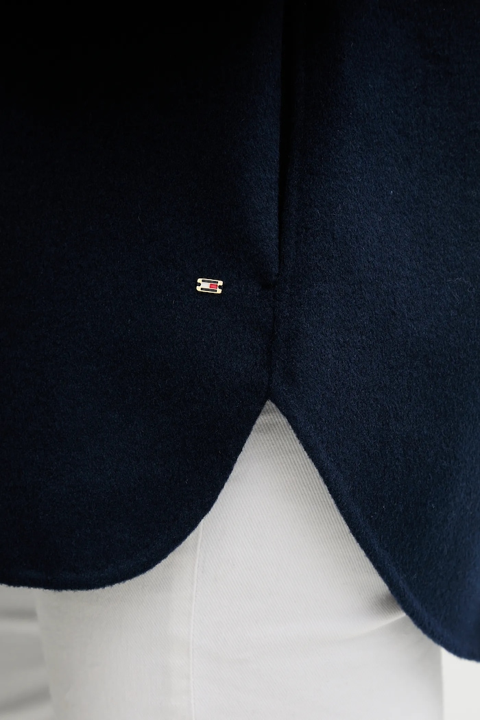 Tommy Hilfiger jachetă din amestec de lână WW0WW46558