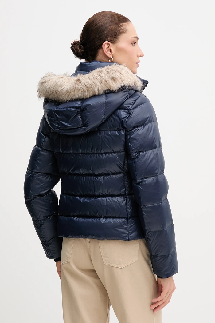 Îmbrăcăminte Tommy Hilfiger geacă de puf WW0WW47354 bleumarin