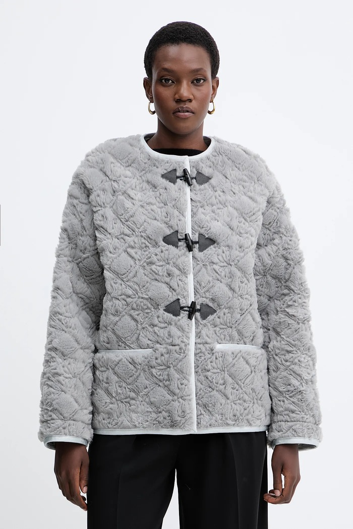 Forte Forte geacă cu captuseala gri 14301.mycoat