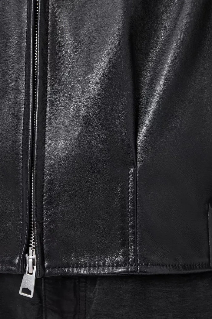 Δερμάτινο μπουφάν AllSaints MARTINA AllSaints W008LD μαύρο