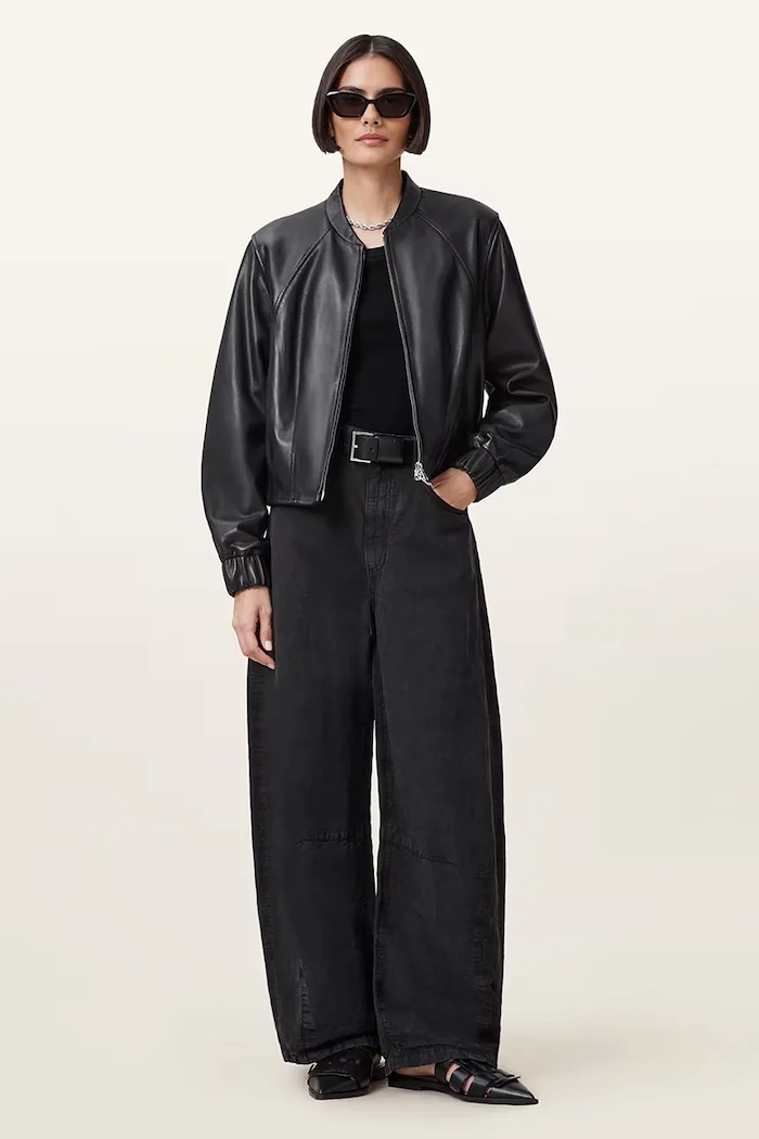 AllSaints Δερμάτινο μπουφάν AllSaints MARTINA W008LD