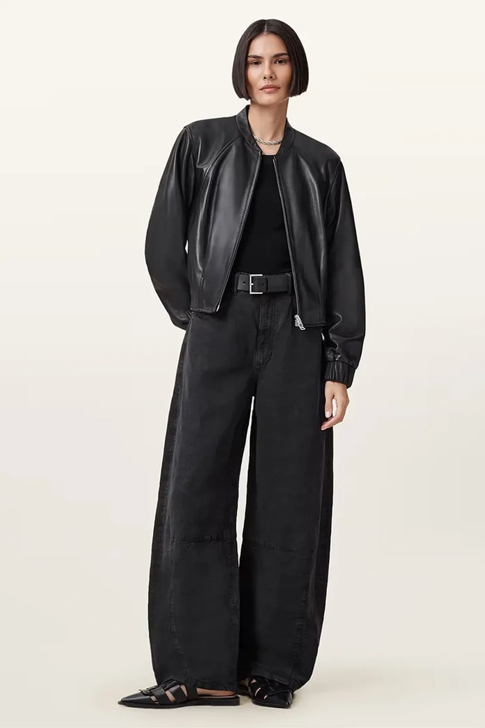 AllSaints Δερμάτινο μπουφάν AllSaints MARTINA W008LD