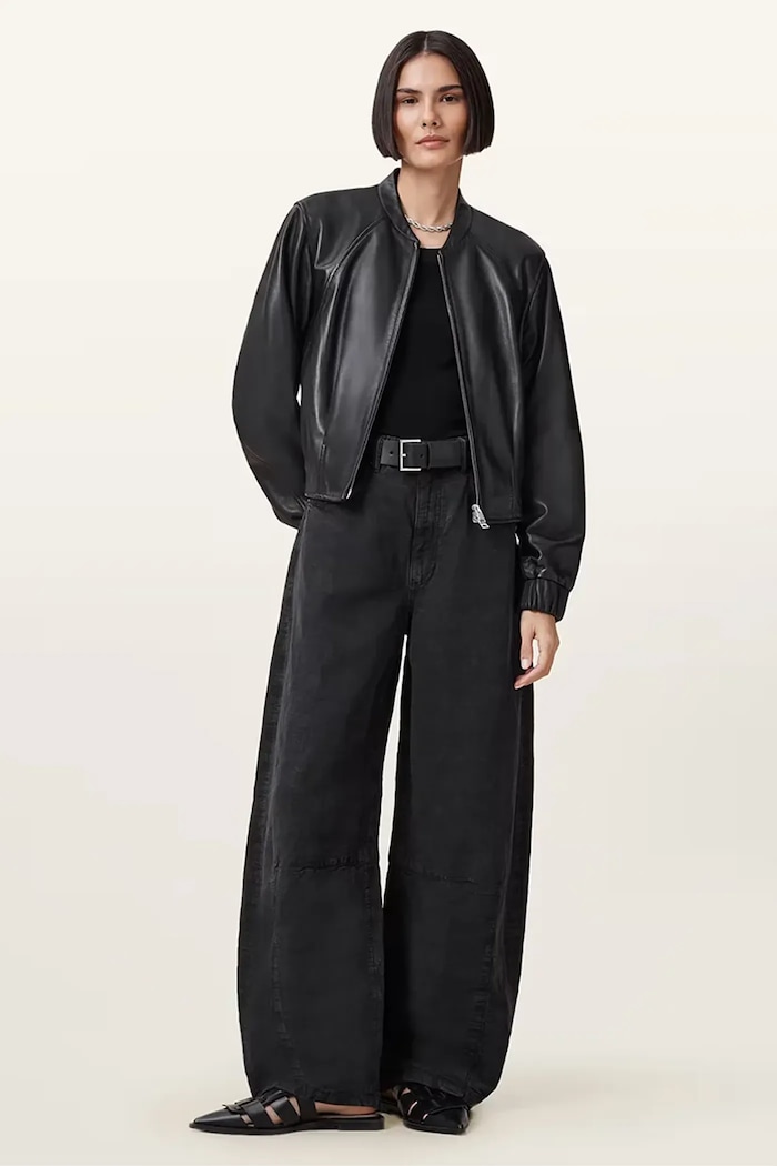 AllSaints Δερμάτινο μπουφάν AllSaints MARTINA W008LD