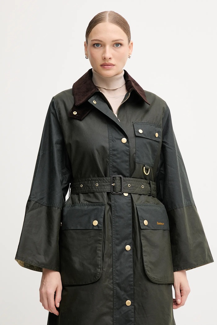 Bavlnená bunda Barbour MILDA zelená LWX1486