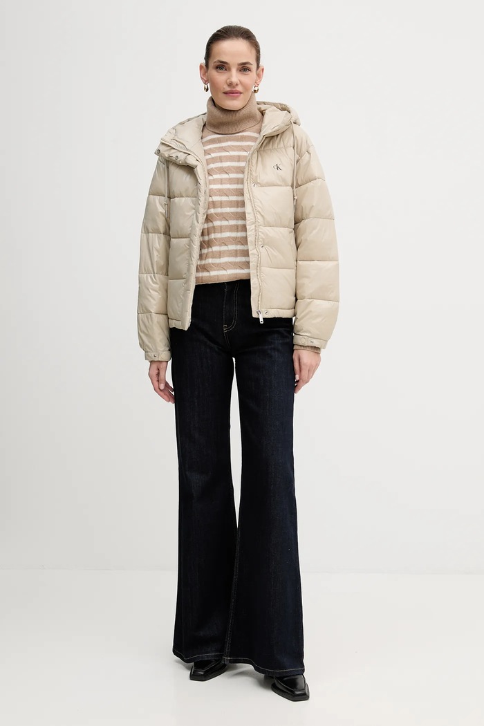 Bunda Calvin Klein Jeans LV047D505G béžová AW25