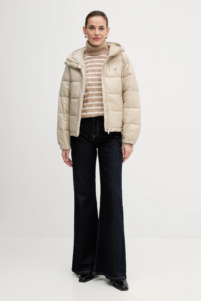Bunda Calvin Klein Jeans LV047D505G béžová AW25
