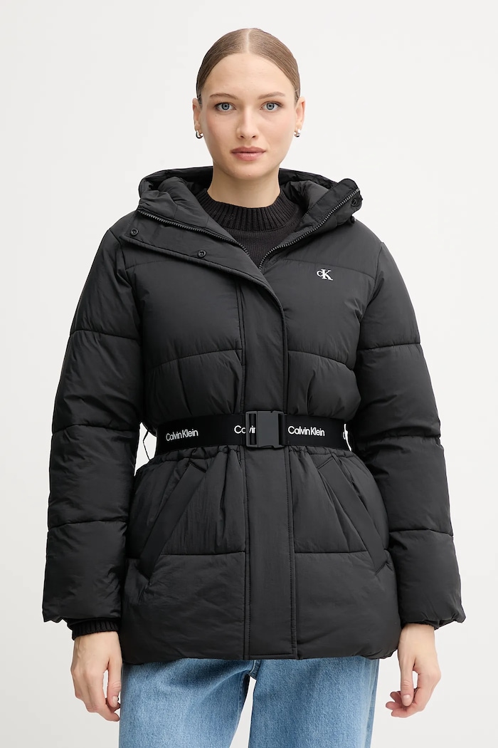 Bunda Calvin Klein Jeans zateplené čierna LV047D507G