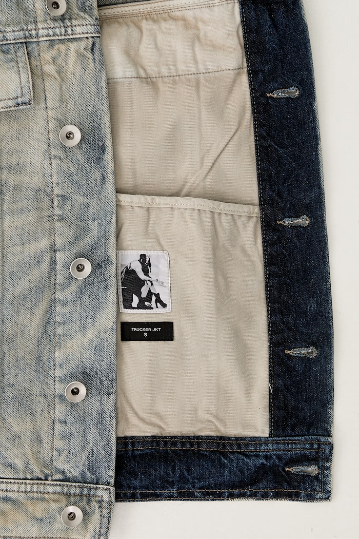 Rick Owens DRKSHDW Trucker Worker denim jacket Women's DS02E7701.DMP