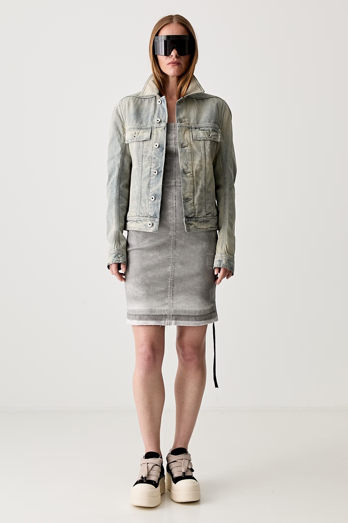 Rick Owens DRKSHDW Trucker Worker džínsová bunda dámska DS02E7701.DMP