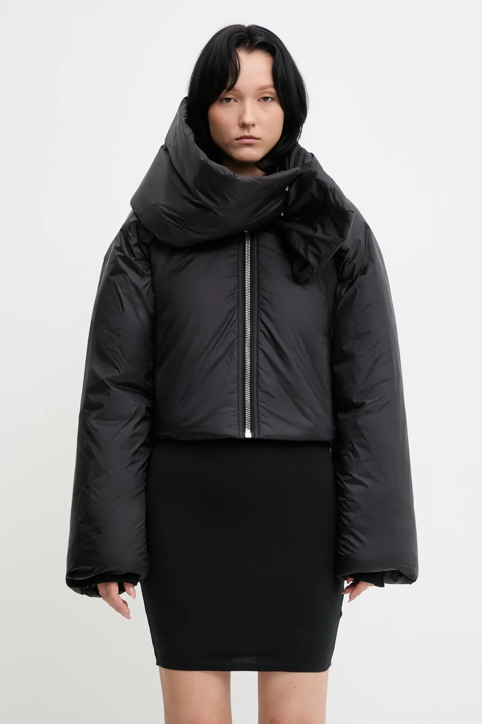 Куртка Rick Owens DRKSHDW Convertible без капюшона чорний DS02E7727.NP