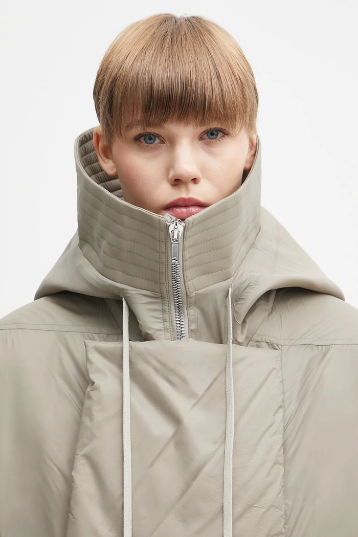 Bunda Rick Owens DRKSHDW Cropped Alice Parka DS02E7731.NP