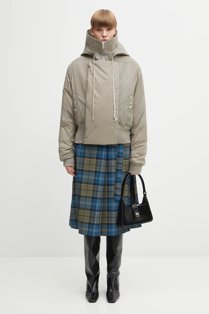Bunda Rick Owens DRKSHDW Cropped Alice Parka DS02E7731.NP
