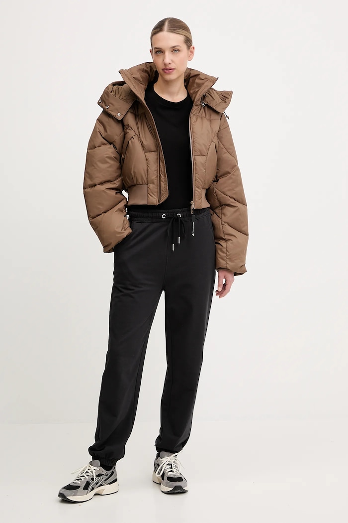 Яке adidas by Stella McCartney ASMC Crop JM3652 кафяв AW25
