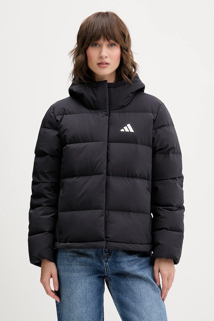 Páperová bunda adidas Helionic zateplené čierna JN2086