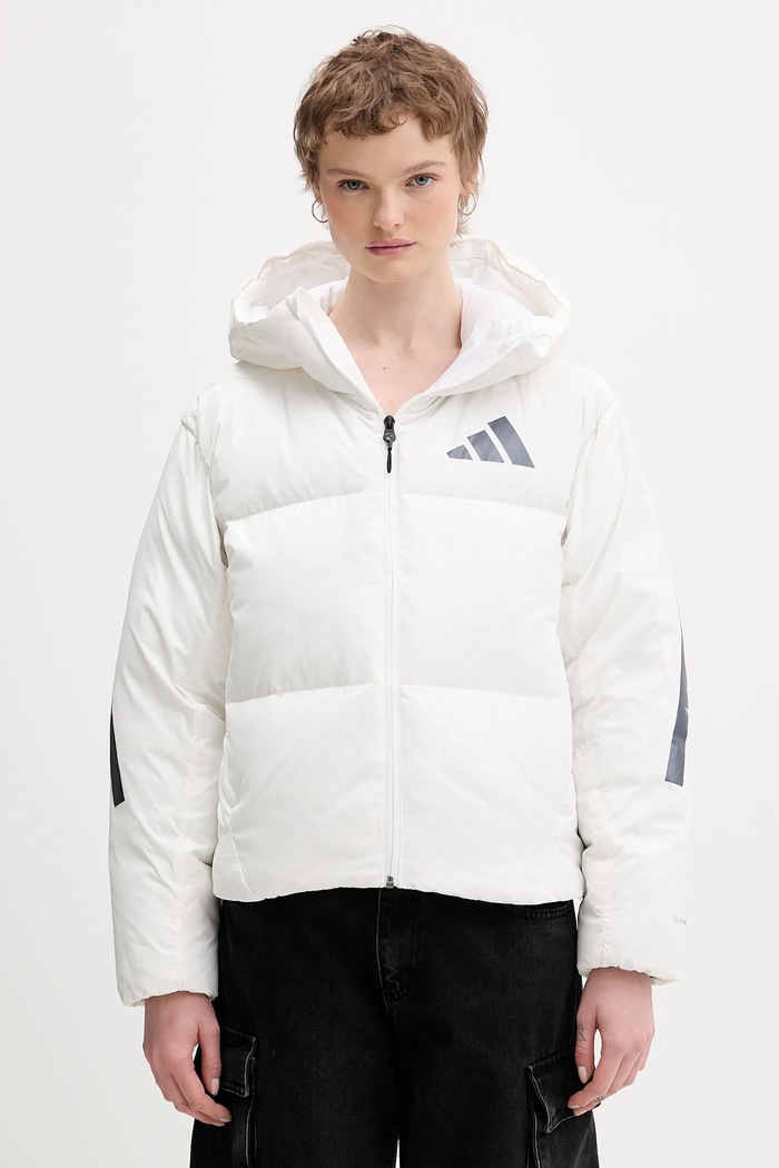 Páperová bunda adidas adidas x Z.N.E oversize biela JX0562