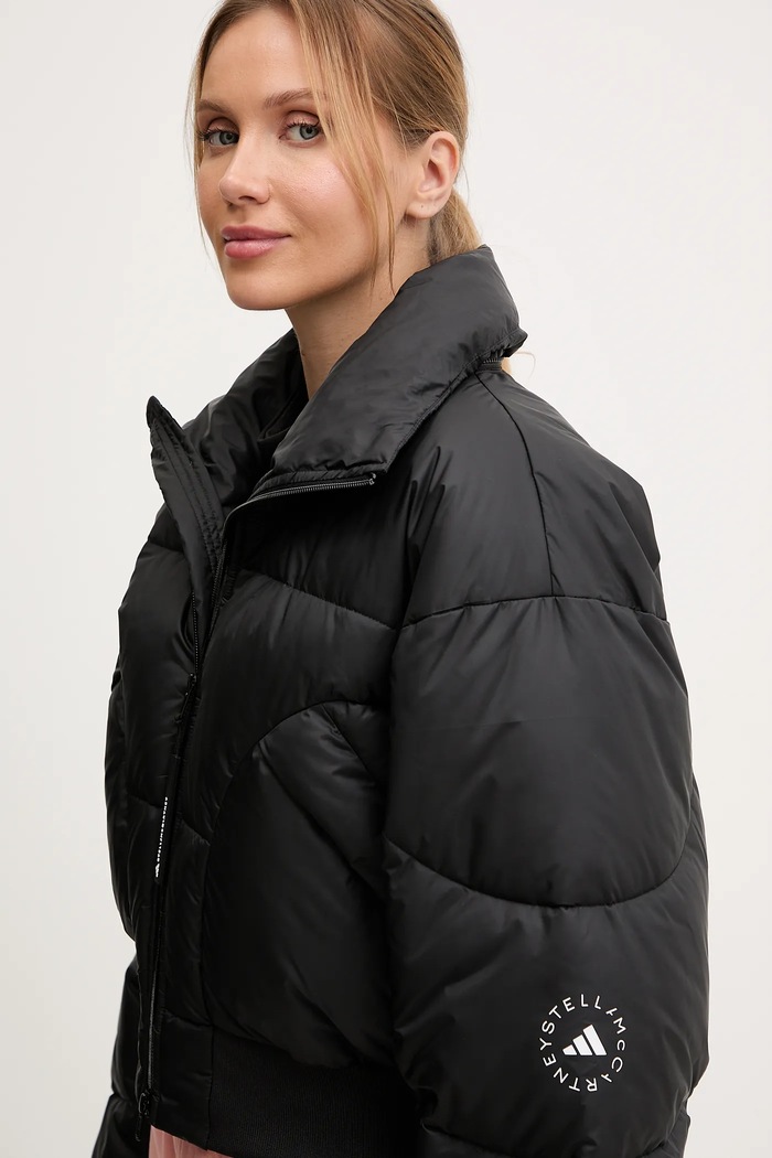 Bunda adidas by Stella McCartney ASMC Crop čierna JW2027
