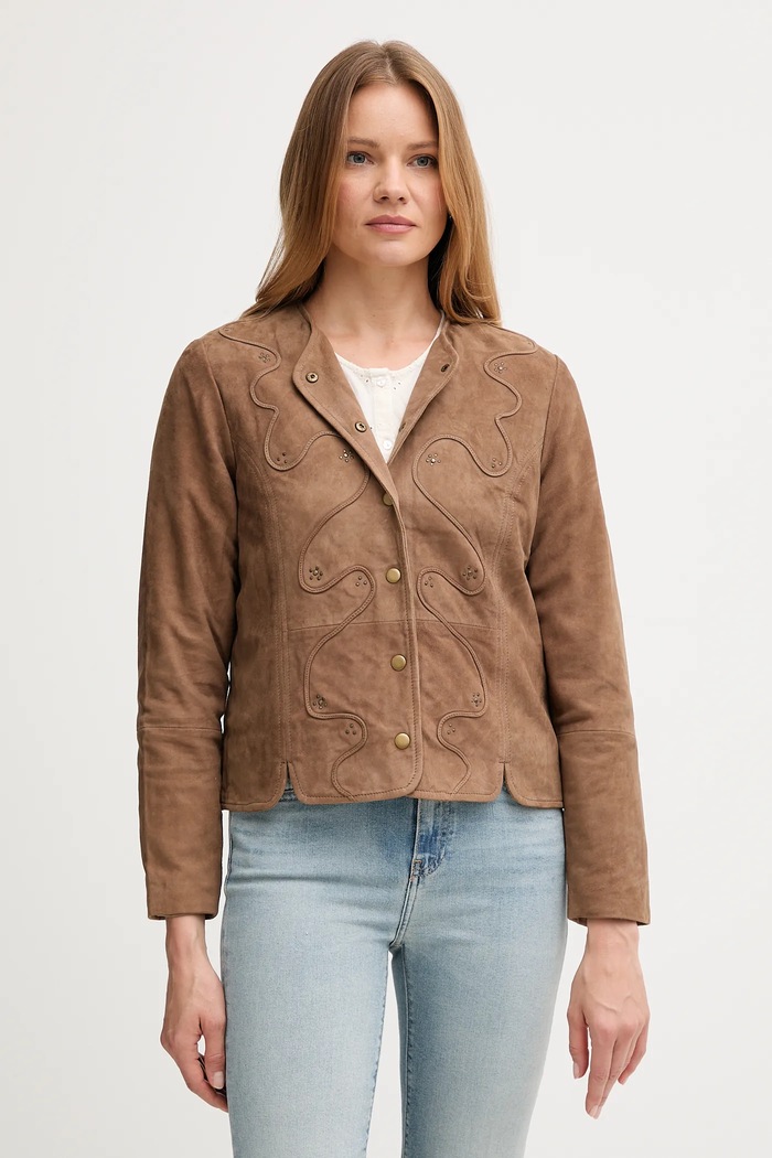 Semišová bunda Hoss Intropia 5432681 hnedá AW25