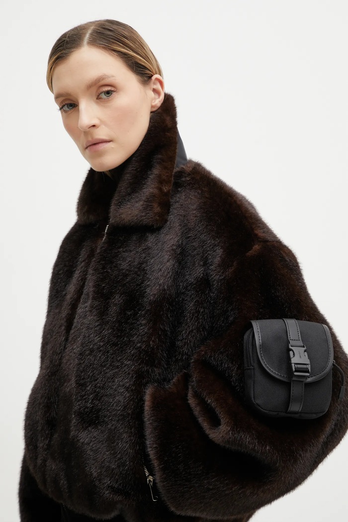 Jakna Coperni Faux Fur Bomber rjava COPBL33F9015