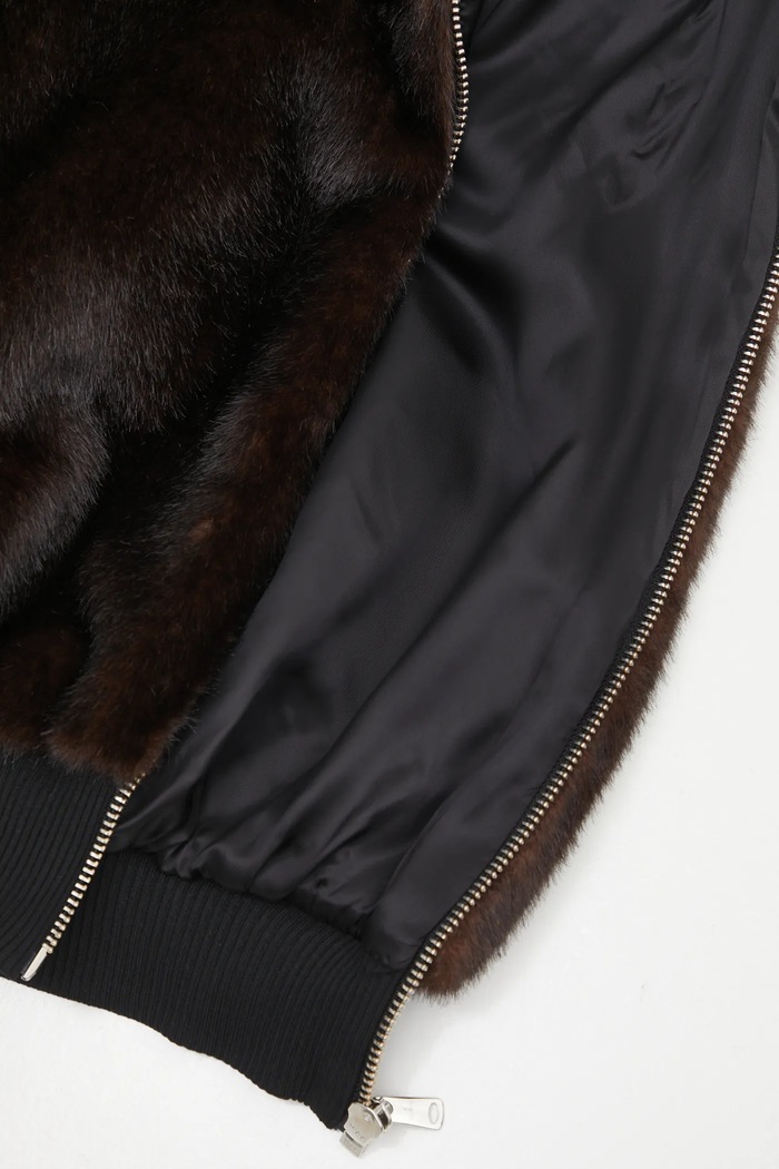 Coperni kurtka Faux Fur Bomber COPBL33F9015