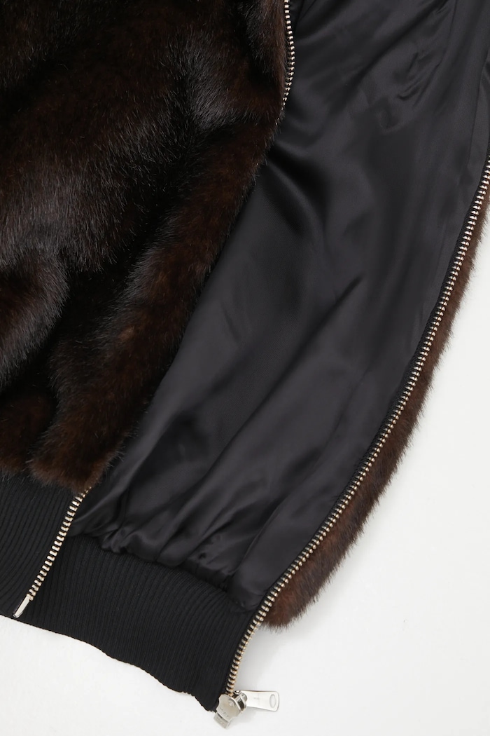Coperni kurtka Faux Fur Bomber COPBL33F9015