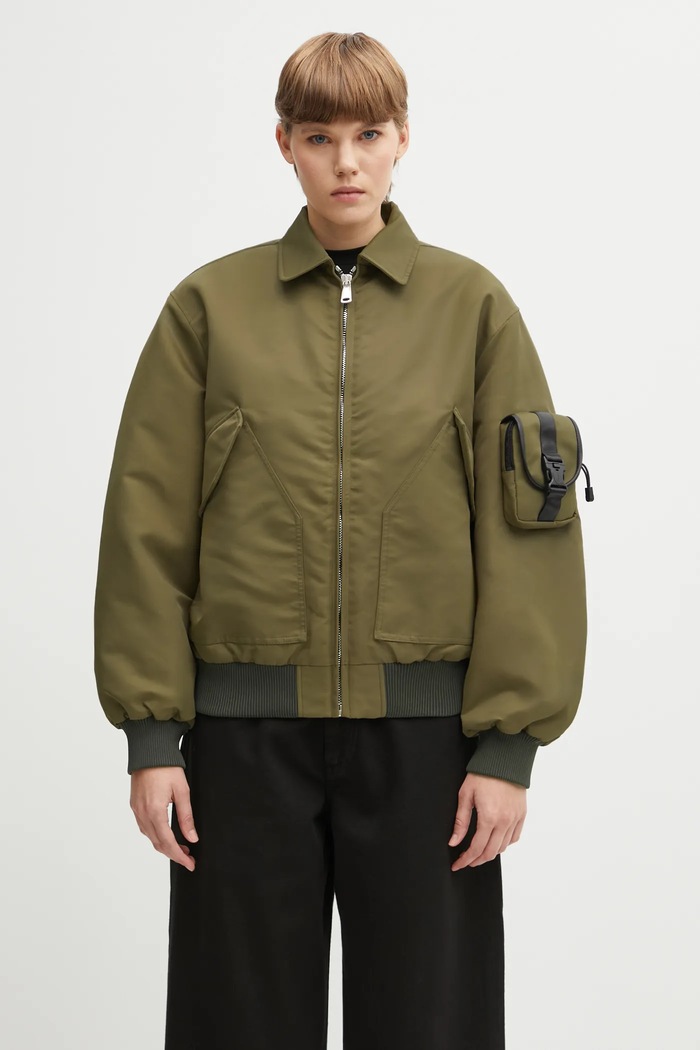 Coperni giacca Bomber transitorio verde COPBL32F3003