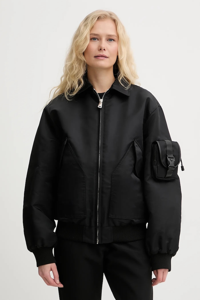 Coperni giacca Bomber transitorio nero COPBL32F3003