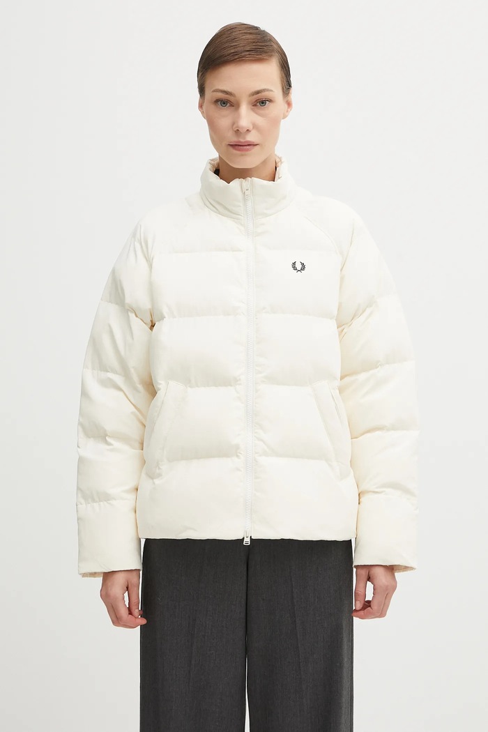 Fred Perry páperová bunda dámska oversize béžová J1118