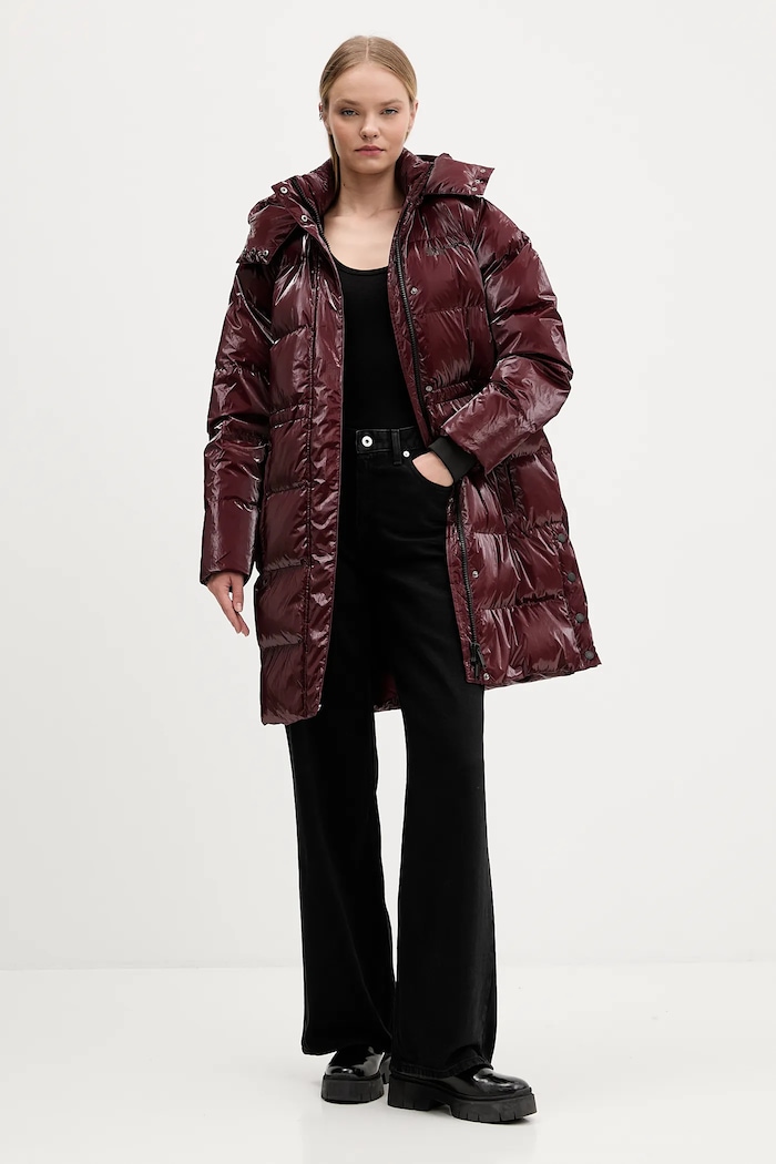Bunda Karl Lagerfeld Jeans A4W15059 burgundské AW25