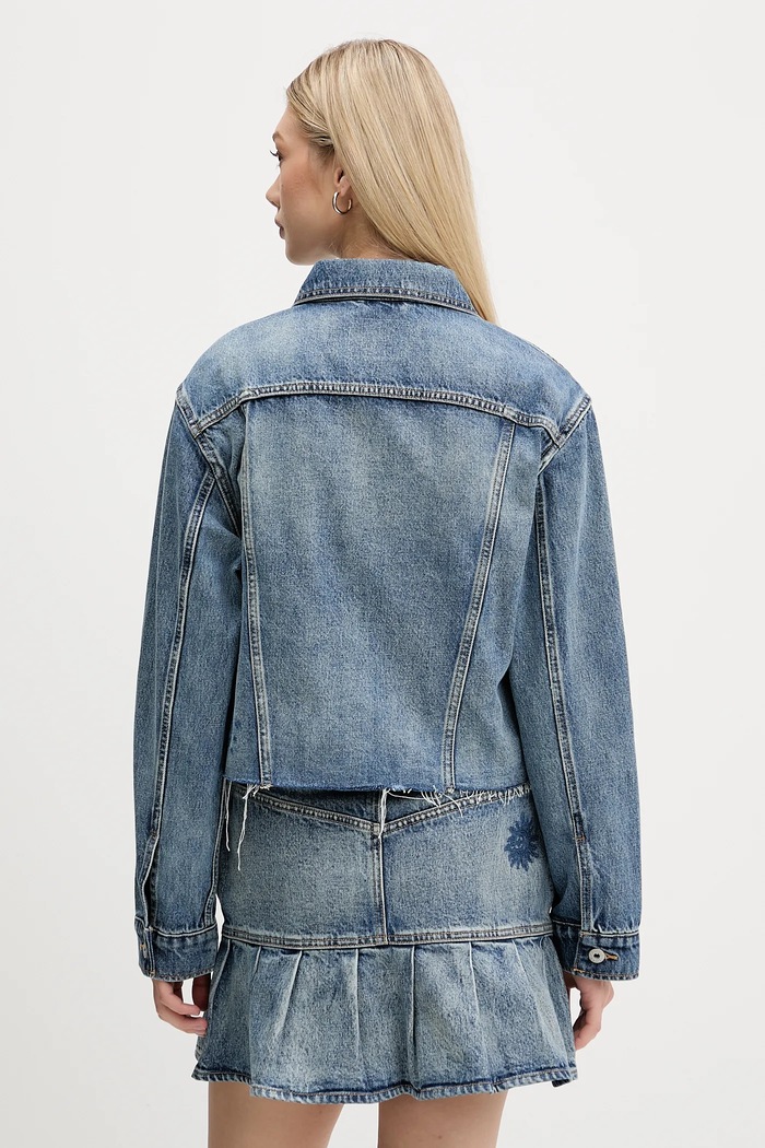 Одяг Джинсова куртка Hugo Blue Anouk_Cropped_B 50546316 блакитний
