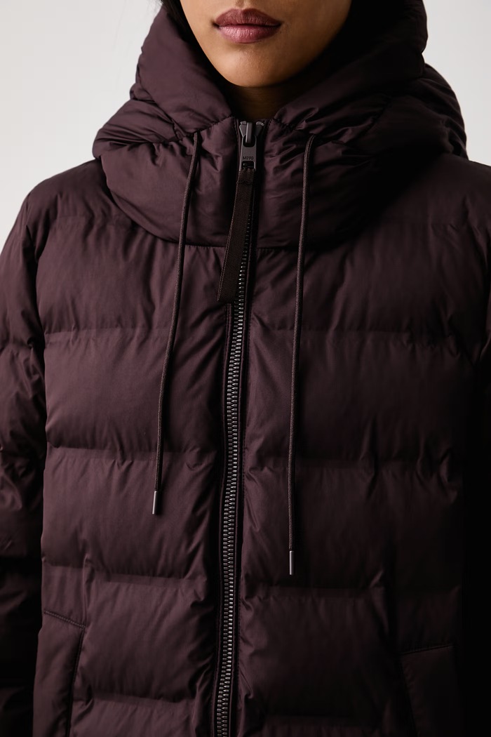 Płaszcz pikowany damski Marc O'Polo brązowy 5000006300