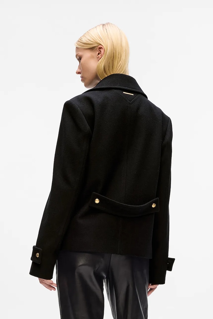 Bunda Karl Lagerfeld A4W15034 čierna SS26