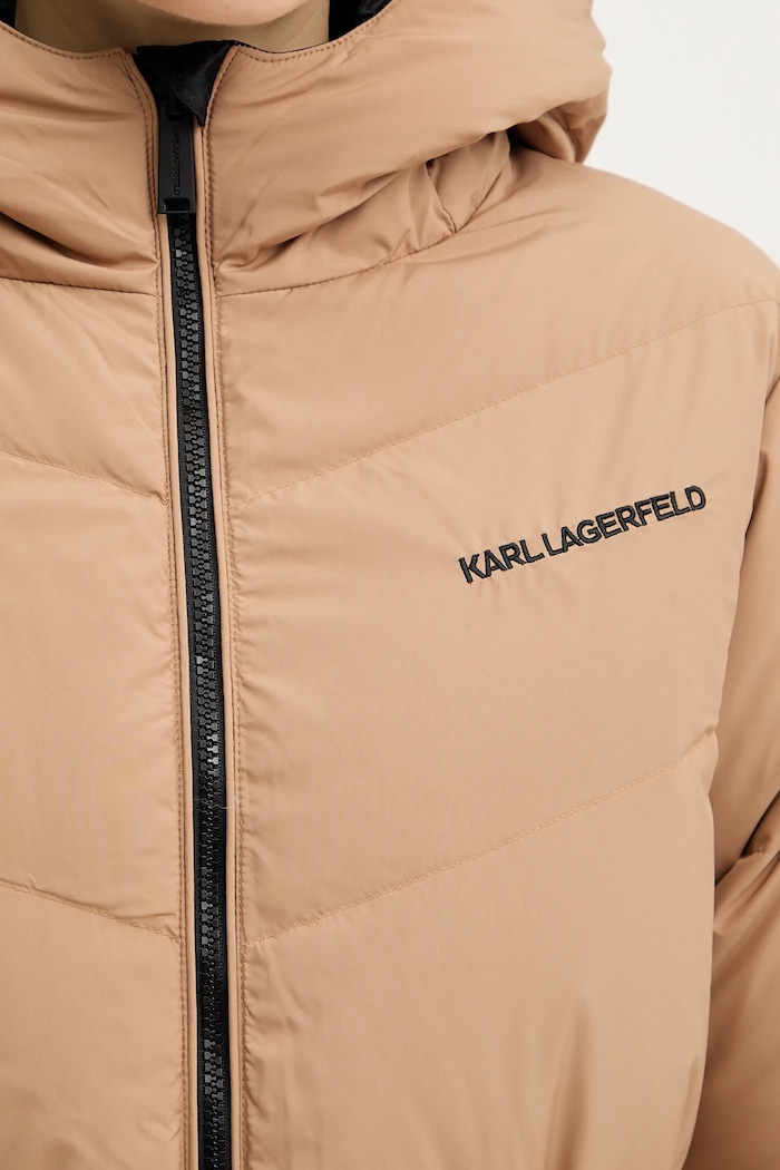Oboustranná péřová bunda Karl Lagerfeld A4W15045 černá