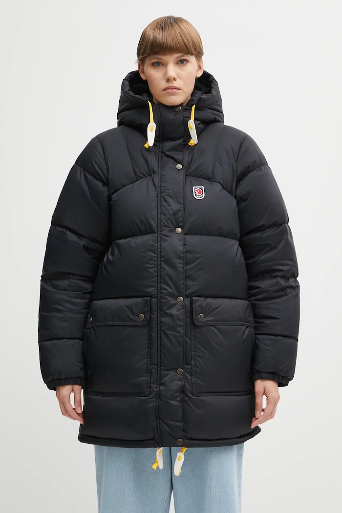 Páperová bunda Fjallraven Expedition zateplené čierna F89029